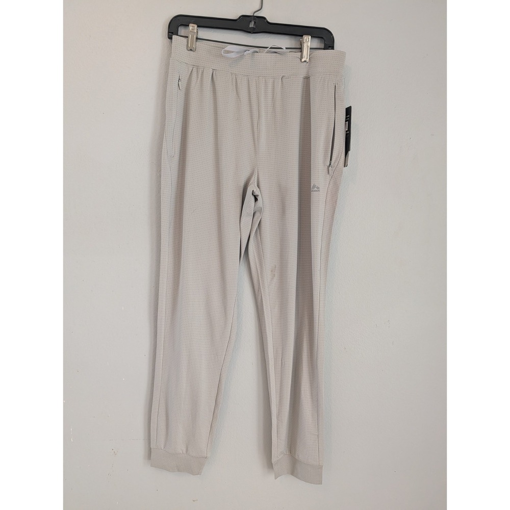 RBX Active Mens Athletic Mesh Lightweight Tapered Jogger Sand Beige CRM7151B S
